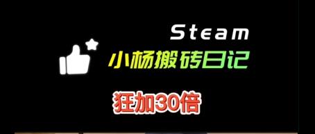 搬砖日记3：steam搬砖利润有多少？看看这个，狂加30倍